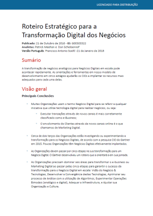Capa do eBook Roteiro Estratégico para a Transformação Digital dos Negócios