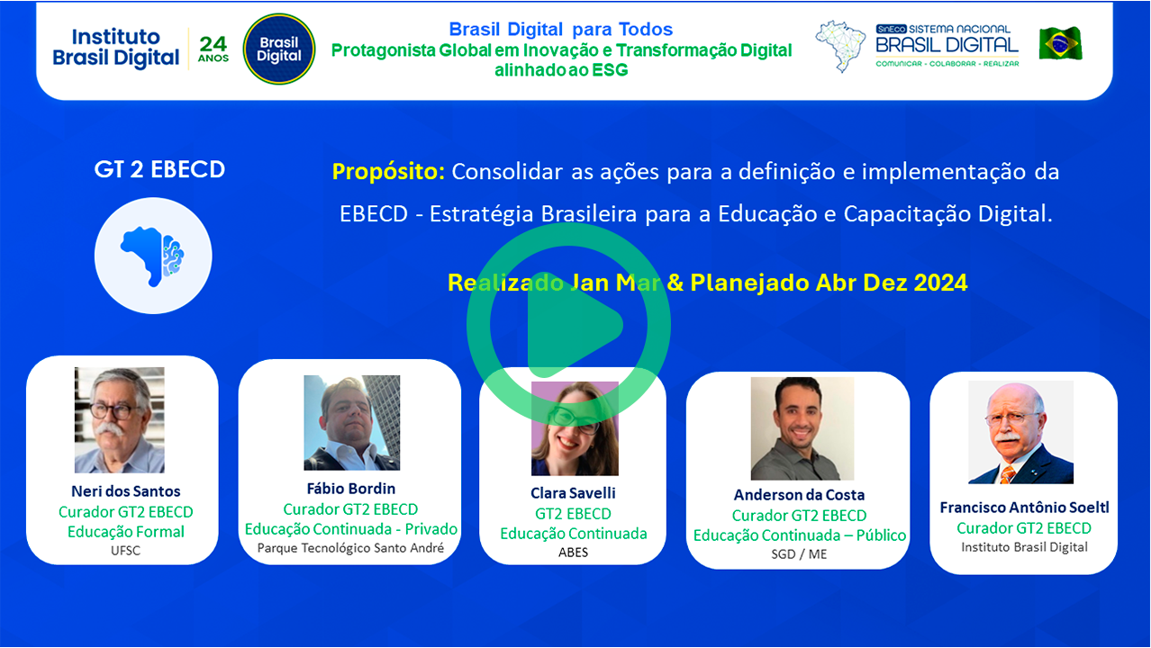 GT2 EBECD – Estratégia Brasileira para a Educação e Capacitação Digital